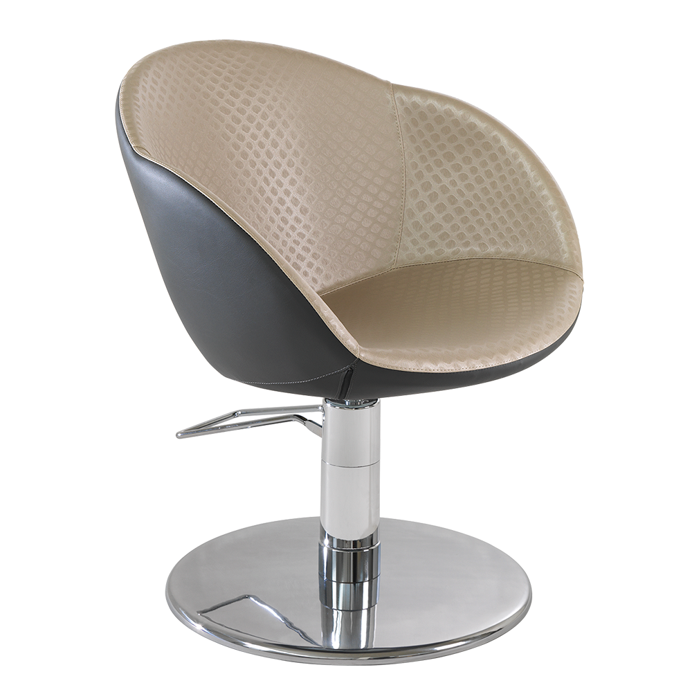 "Bluma frisörstol med pump p10 - i sidoprofil"