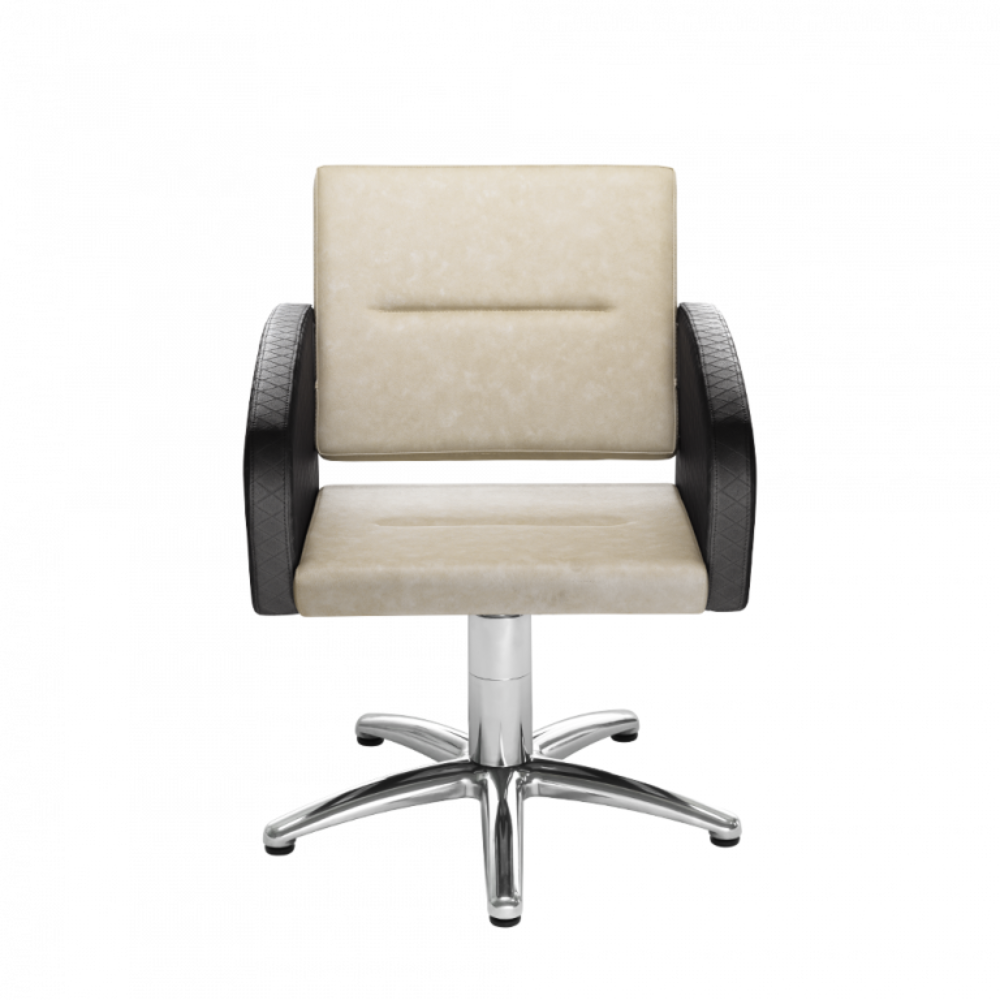 "Davida frisörstol i stilren design, ergonomiskt utformad för komfort och långvarig användning."