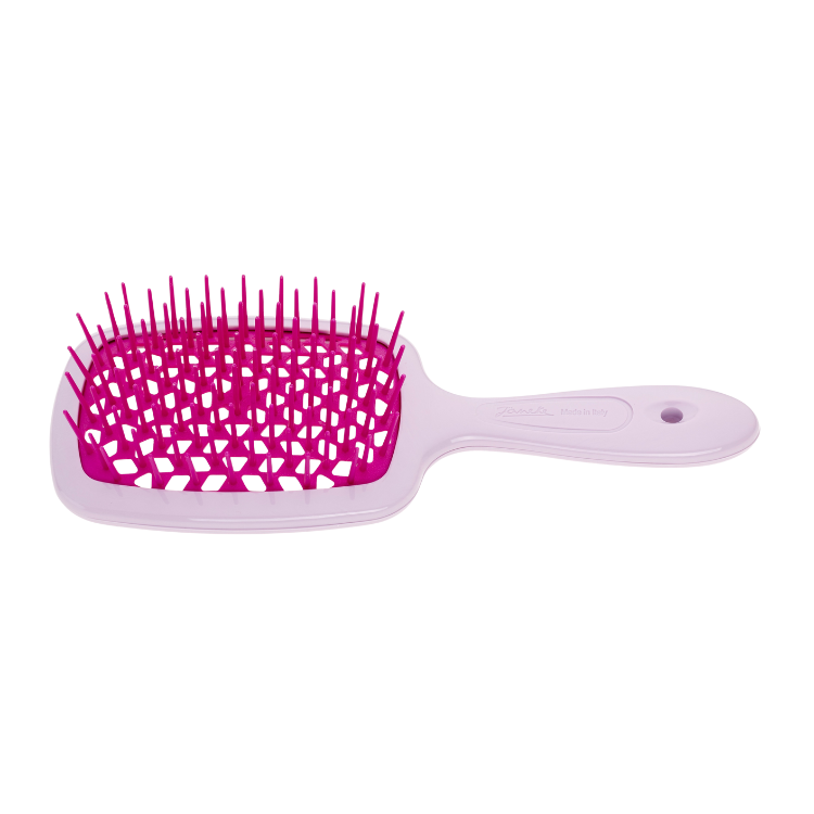 "superbrush från Jäneke i lila/rosa färg"